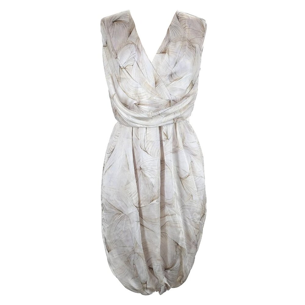 Ports 1961 100% Silk Sleeveless Cocktail Dress Quiet Luxury Minimalist